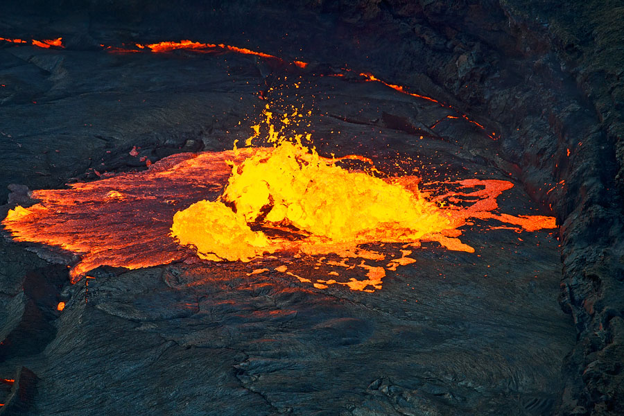  Erta Ale is a continuously active basaltic shield volcano in the Afar Region of northeastern Ethiopia